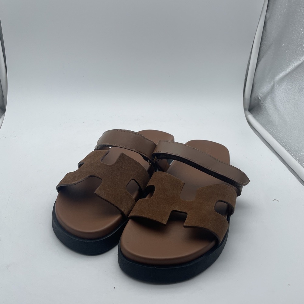 Steve Madden Sandals Mayven Women's US 9 Camel Suede Slip On Flatform Slide